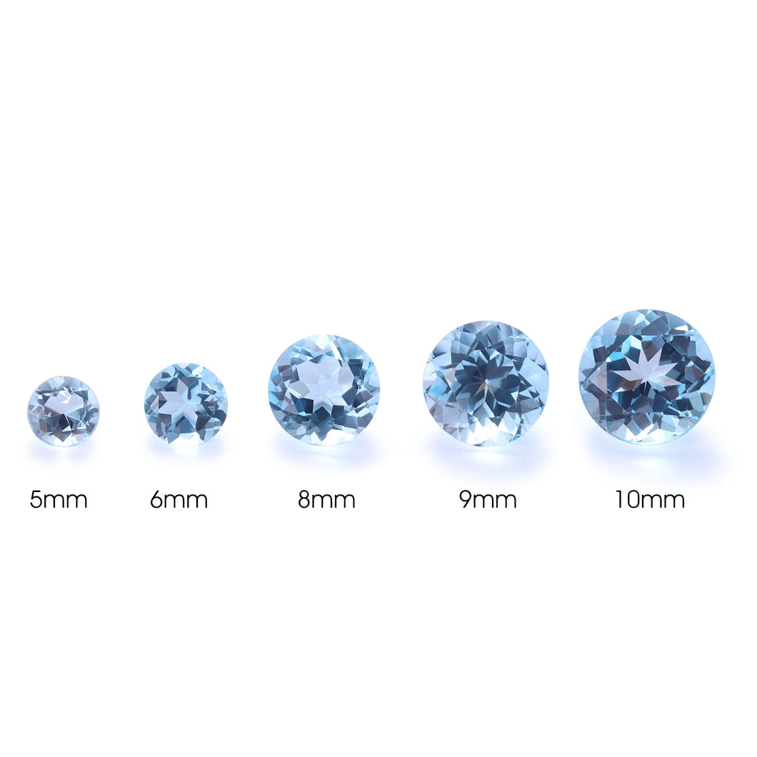 Sky Blue Topaz Round Gemstone