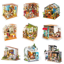 Load image into Gallery viewer, Wooden Miniature Dollhouse Model Building Kits
