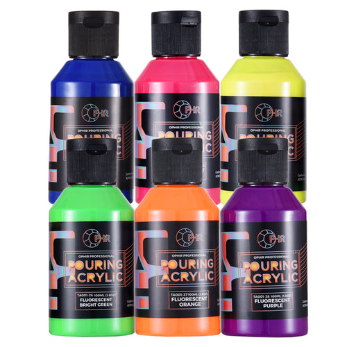 OPHIR 6 Colors Pigment  Acrylic Paint Set - crazypaisleyscraftsupplies