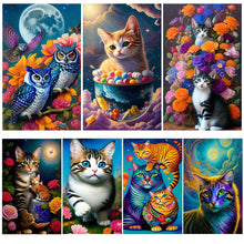 Load image into Gallery viewer, 5D DIY Diamond Painting Cat Kit
