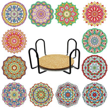 Load image into Gallery viewer, 6pcs/set Coaster 5D Special Shaped Drill Diamond Painting Kit
