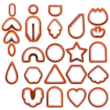 Load image into Gallery viewer, 24pcs Plastic Polymer Clay Cutters Earring Making Kit
