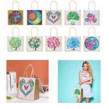 Load image into Gallery viewer, DIY Diamond Painting Eco-friendly Linen Tote
