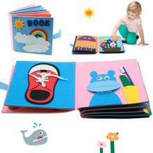 Load image into Gallery viewer, Baby Montessori Busy Cloth Book
