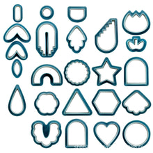 Load image into Gallery viewer, 24pcs Plastic Polymer Clay Cutters Earring Making Kit
