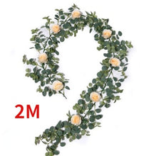 Load image into Gallery viewer, 1.8M Artificial Eucalyptus Rose Vine
