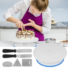 Load image into Gallery viewer, 11Inch Cake Decorating Rotating Turntable with Tools
