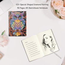 Load image into Gallery viewer, 5D Owl Diamond Painting Notebook Kit
