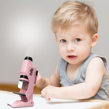 Load image into Gallery viewer, Handheld Microscope Kit with LED Light for Kids
