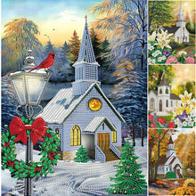 Load image into Gallery viewer, Four Seasons Church 5D Diamond Painting Kits
