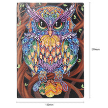 Load image into Gallery viewer, 5D Owl Diamond Painting Notebook Kit
