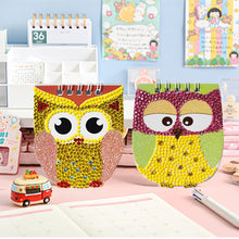 Load image into Gallery viewer, 6pcs Owl Cartoon 5D Diamond Painting Notebook Set Kit
