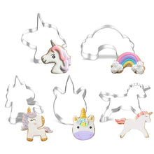 Load image into Gallery viewer, Cartoon Unicorn Cookie Cutters
