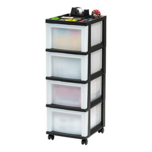 Load image into Gallery viewer, 4-Drawer Plastic Storage Cart
