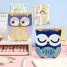 Load image into Gallery viewer, 6pcs Owl Cartoon 5D Diamond Painting Notebook Set Kit
